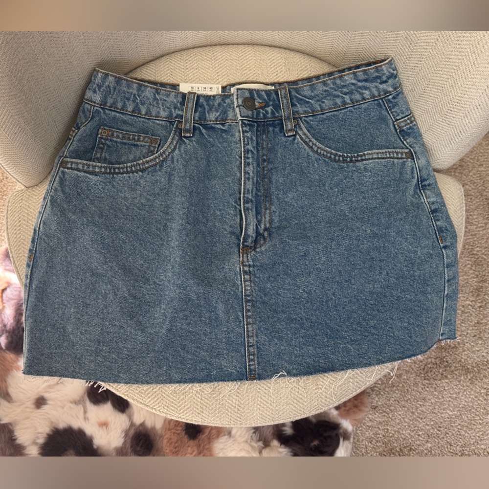 Cotton On Light Blue Denim Mini Skirt